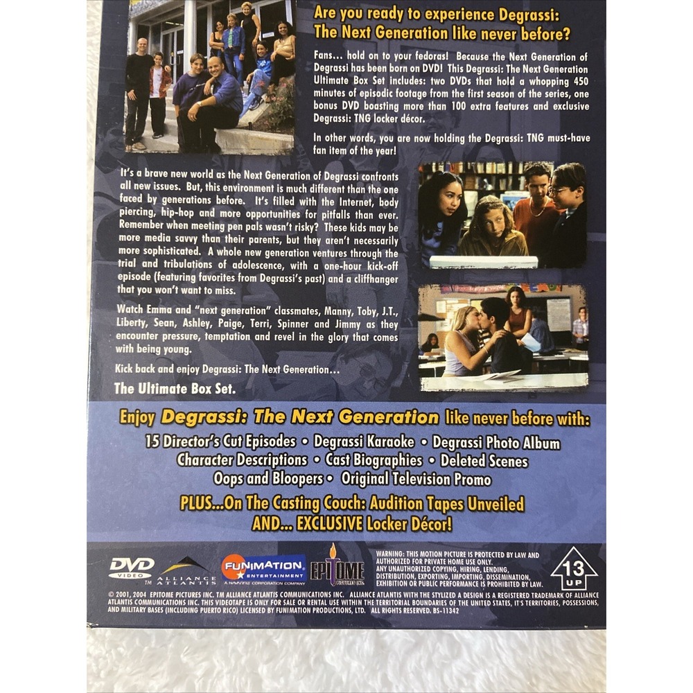Degrassi The Next Generation Season One Dvd Teens‎ Drama Ultimate Box Set 2004 - Picture 3 of 16
